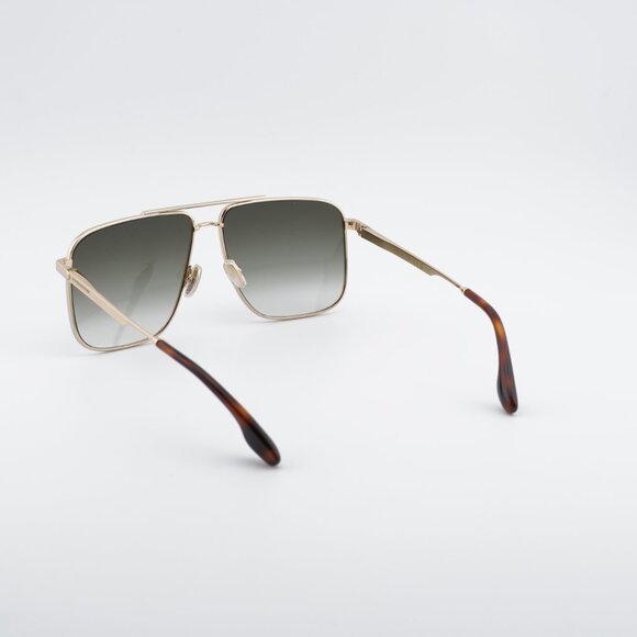 Victoria Beckham VB240S 700 Sunglasses Gold Square Frame, Khaki Gradient Lenses main image 11